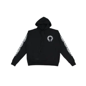 CH Floral Horseshoe Pullover Hoodie Black