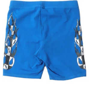 CHROME HEARTS MATTY BOY FLAME BLUE KNEE LENGTH SHORTS