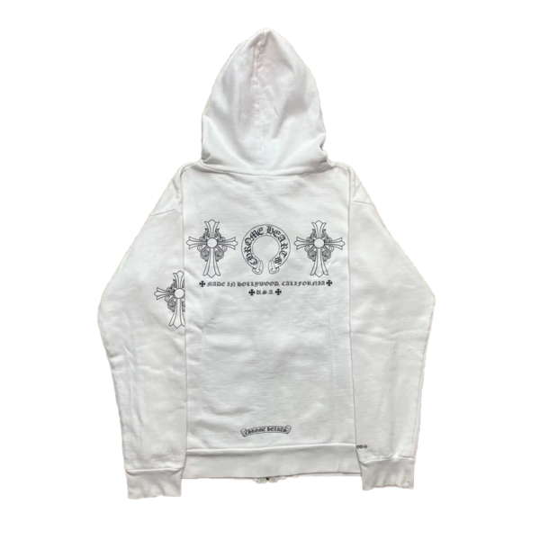 Chrome Hearts Cross Logo Hollywood USA Zip Hoodie