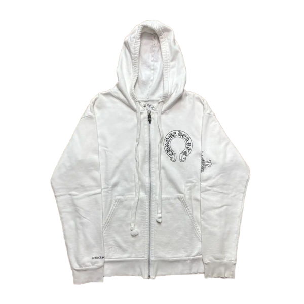 Chrome Hearts Cross Logo Hollywood USA Zip Up Hoodie