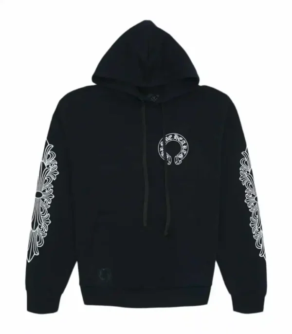 Chrome Hearts Horse Shoe Floral Hoodie