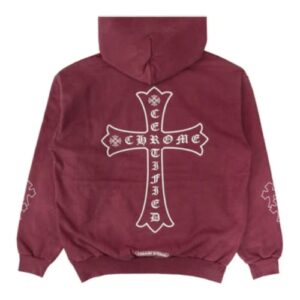 Chrome Hearts x Drake Certified Chrome Hand Dyed Red Hoodie